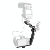 Aluminum L-Shaped Flash Bracket Camera Holder - Black-1915196729263788034