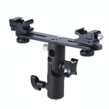 Dual Hot Shoe Flash Bracket - Compact And Versatile-1915197189336993792