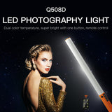 Handheld Dual Temperature Led Stick Light - Orange-1915196534744551426