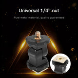 Universal Hot Shoe Damping Ball-Head Camera Bracket - Black-1915196507657736197