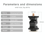Universal Hot Shoe Damping Ball-Head Camera Bracket - Black-1915196507657736193