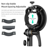 Universal S-Type Flash Bracket For Bowens Mount - Black-1915196786625089537