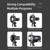 Universal S-Type Flash Bracket For Bowens Mount - Black-1915196786625089541
