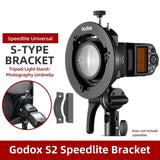 Universal S-Type Flash Bracket For Bowens Mount - Black-1915196786625089542