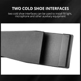 Aluminum Dual Cold Shoe Mount Adapter Extension Bracket - Black-1915196724750716934