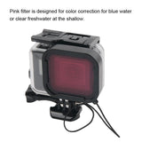 Waterproof Housing Case For Gopro Hero6 / 5 With Touch Screen Back Cover - 45M-1915196603388530694