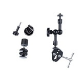 7 Articulating Magic Arm With Adjustable Friction & Large Claws Clips - Black-1915196509939437574