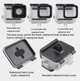 Waterproof Clamp Mount Adapter Kit For Gopro Hero6 / 5 With Back Cover-1915196674226130946