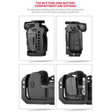 Canon R5 / R6 Video Camera Cage Stabilizer With Handle-1915196736549294082