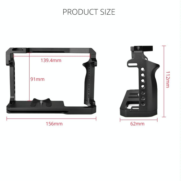 Video Camera Cage Stabilizer For Canon Eos R5 / R6 / R - Black-1915196753674637313