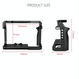 Video Camera Cage Stabilizer For Canon Eos R5 / R6 / R - Black-1915196753674637313
