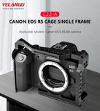 Video Camera Cage Stabilizer For Canon Eos R5 / R6 / R - Black-1915196753674637320