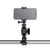 Adjustable Action Camera Clamp With 360 Rotation And Phone Holder-1915196490918268932