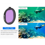 3-In-1 Round Diving Lens Filter For Gopro Hero8-1915198243889876996