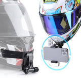 Helmet Mount Kit For Action Camera With Phone Clamp And Adapter-1915196675278901253