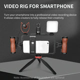 Vlogging Live Broadcast Smartphone Video Rig With Led Light And Mic-1915197497228267524