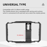 Vlogging Smartphone Video Rig - Metal Cage In Black-1915196798318809091