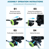 Action Camera Diving Snorkel Mask For Water Sports-1915196772821635077