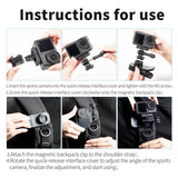 360 Degree Rotating Magnetic Backpack Clip Mount-1915196676512026630
