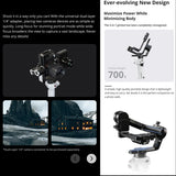 Aircross S 3 Axis Foldable Handheld Gimbal Stabilizer For Dslr Cameras And Smart Phone White-1922443415920971783