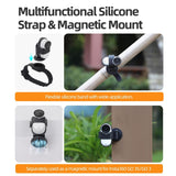 Insta360 Go 3S / Go 3 Sunnylife Camera Strap With Magnetic Mount And Silicone Wristband For Drone And Backpack - Black Stripe-1915196494261129221