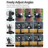 Insta360 Go 3S / Go 3 Sunnylife Camera Strap With Magnetic Mount And Silicone Wristband For Drone And Backpack - Black Stripe-1915196494261129222