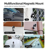Insta360 Go 3S / Go 3 Sunnylife Camera Strap With Magnetic Mount And Silicone Wristband For Drone And Backpack - Black Stripe-1915196494261129225