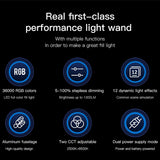 Handheld Rgb Led Video Light With App Control - Black-1915196765334802437
