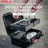 Waterproof Dual-Layer Storage Box For Insta360 X4 Startrc - Black-1915196772968435713