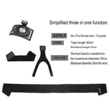 360 Degree Rotation Mount For Gopro Insta360 Dji Action Cameras - 3-In-1 Straps For Hand Wrist Arm Leg-1915198078562996228