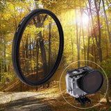 3-In-1 58Mm Round Cpl Lens Filter For Gopro Hero7 / 6 / 5 With Cap-1915197446955339785