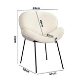 NNEED Dining Chair Sherpa Beige