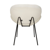 NNEED 2PCS Dining Chair Sherpa White