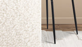 NNEED 4x Dining Chairs Kitchen Upholstered Sherpa White
