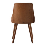 NNEED Dining Chairs Wooden Faux Leather Seatx2 Grey