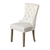 NNEED Velert Dining Chair with French Tufted X2 Beige