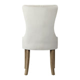NNEED Velert Dining Chair with French Tufted X2 Beige