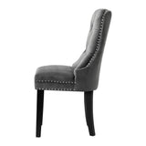 NNEED Velert Dining Chair with French Tufted X2 Grey