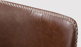 NNEED 2x Dining Chairs Lounge Retro Padded Seat PU Brown