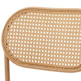NNEED 2PCS Rattan Dining Chair Sherpa White
