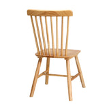 NNEED 2x Dining Chairs Minimalist Vertical Back Wooden