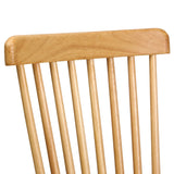 NNEED 2x Dining Chairs Minimalist Vertical Back Wooden