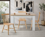 NNEED 2x Dining Chairs Minimalist Vertical Back Wooden