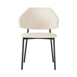 NNEED Dining Chair Set of 2 White and Black