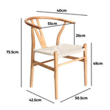 NNEED Dining Chair Wooden Hans Wegner Wishbone Chair