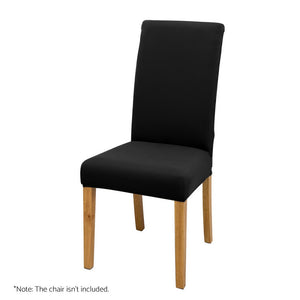 NNEDSZ Artiss Dining Chair Covers 4x Slipcovers Spandex Stretch Banquet Wedding Black