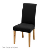 NNEDSZ Artiss Dining Chair Covers 4x Slipcovers Spandex Stretch Banquet Wedding Black