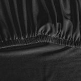 NNEDSZ Artiss Dining Chair Covers 4x Slipcovers Spandex Stretch Banquet Wedding Black