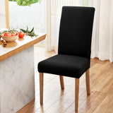 NNEDSZ Artiss Dining Chair Covers 4x Slipcovers Spandex Stretch Banquet Wedding Black