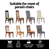 NNEDSZ Artiss Dining Chair Covers 4x Slipcovers Spandex Stretch Banquet Wedding Black